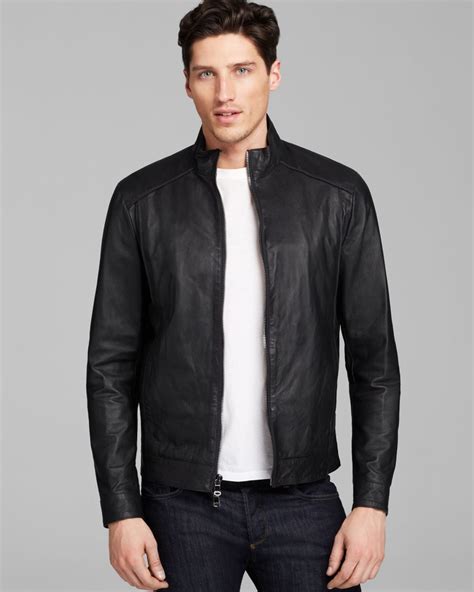 michael kors herren lederjacke|michael kors men's blazer.